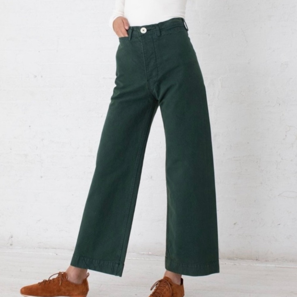 Jesse Kamm Forest Service Green Sailor Pants (RARE) - Size 2